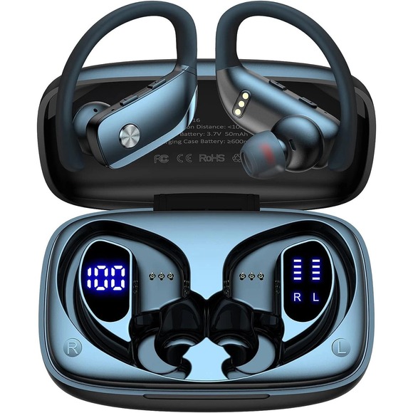 The Unbranded Brand Other - T16 True Wireless EARBUD HEADPHONE, 5.0 Dual LED Display, Black NEW SEALED